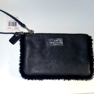 Black coach wristlet